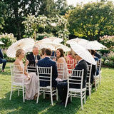 White Paper Wedding Umbrella Guest Parasol