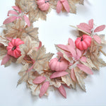 Pink pumpkin Thanksgiving Garland