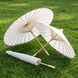 White Paper Wedding Umbrella Guest Parasol