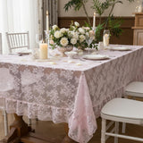 Lace Tablecloth with Ruffle Edge 