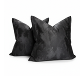 Black Metallic Pillow Cover