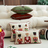 Nutcracker Embroidered Throw Pillow Covers