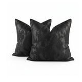 Black Metallic Pillow Cover