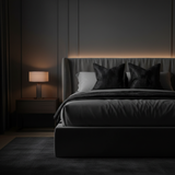 Black Metallic Pillow Cover