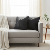 Black Metallic Pillow Cover
