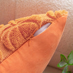 Pumpkin Wool Throw Pillow