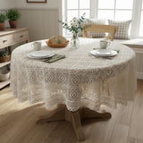 Crocheted Lace Tablecloth 