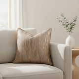 Neutral Metallic Pillow Cover