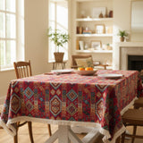 Kilim Tablecloth with Fringe