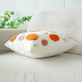 Pumpkin Embroidered Throw Pillow