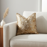 Neutral Metallic Pillow Cover