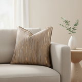 Neutral Metallic Pillow Cover