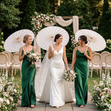 White Paper Wedding Umbrella Guest Parasol