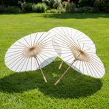 White Paper Wedding Umbrella Guest Parasol