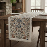 Botanical Birds Tapestry Table Runner 