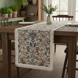 Botanical Birds Tapestry Table Runner 