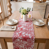 Red Toile Table Runner 