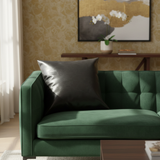 Vegan Leather Throw Pillow Covers 18x18 Inch Pack of 2