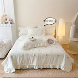 3pcs bedding Set, Embroidered Rose Quilt