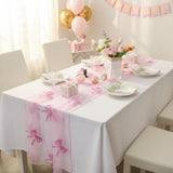 Pink Bow Table Runner