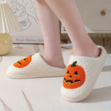 Halloween Pumpkin Pattern Slippers