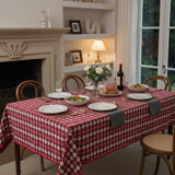 Checkered Tablecloth – Farmhouse Plaid Dining Table Cover