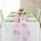Pink Bow Table Runner