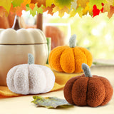 3 Pcs Plush Soft Pumpkin Pillows