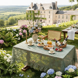 Lace Tablecloth with Ruffle Edge 