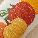 Pumpkin Embroidered Throw Pillow Cover