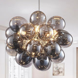 Nordic Bubble Ball Swirled Glass Chandelier, Dia 36 Inch 