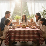 Checkered Tablecloth – Farmhouse Plaid Dining Table Cover