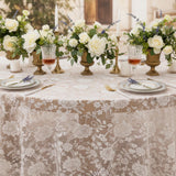 Rose Lace Tablecloth with Tassels