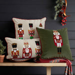 Nutcracker Embroidered Throw Pillow Covers