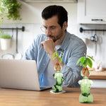 Propagation Vases Glass Vase for Plants Propagation Jars Unique Flower Vase for Avocado, Bulbs, and Plant Cuttings 2Pc Elegant Female Silhouette