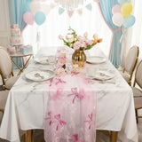 Pink Bow Table Runner