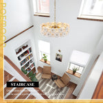 Modern Flower Elegant Glass Chandelier 