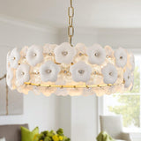 Modern Flower Elegant Glass Chandelier 