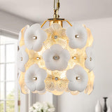 Modern Flower Elegant Glass Chandelier 