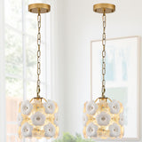 Modern Flower Elegant Glass Chandelier 