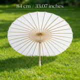 White Paper Wedding Umbrella Guest Parasol