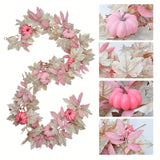 Pink pumpkin Thanksgiving Garland