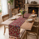 Red Jacquard Table Runner 
