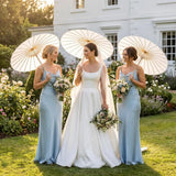 White Paper Wedding Umbrella Guest Parasol
