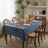 Checkered Tablecloth – Farmhouse Plaid Dining Table Cover