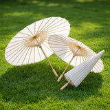 White Paper Wedding Umbrella Guest Parasol