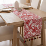 Red Toile Table Runner 