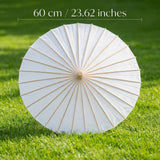 White Paper Wedding Umbrella Guest Parasol