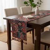 Kilim Table Runner with Tassels 