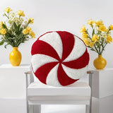 3D Lollipop Candy Stripe Throw Pillow